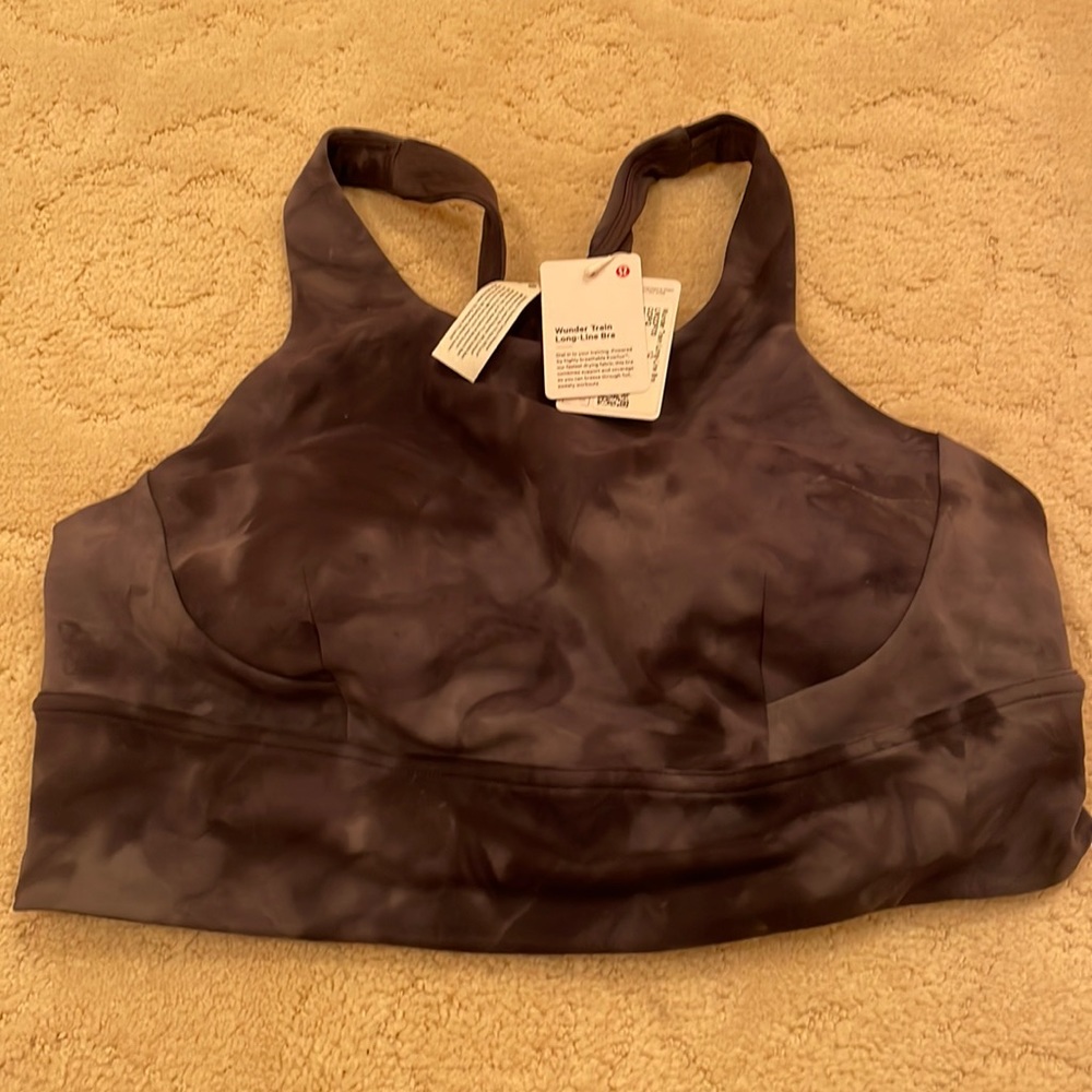 Tie dye grey Lululemon sports bra